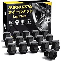 みっち★ナット20個＋195/65R15セット 汎用/ロック付】ホイールナット 21HEX M12xP1.5 ブラック 20個